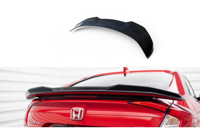 Maxton Design Heckspoiler Lippe 3D für Honda Civic SI Mk10 Hochglanz schwarz