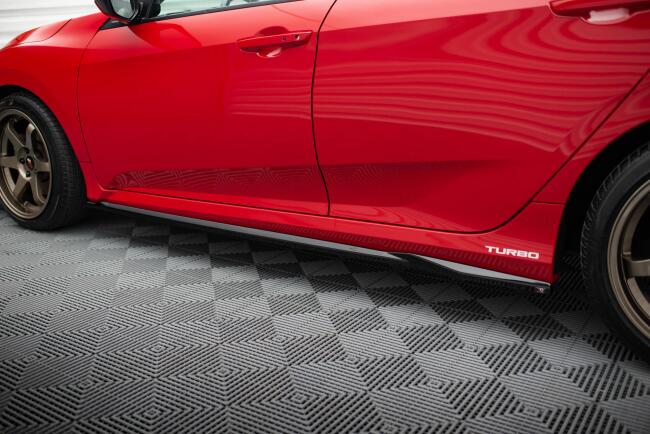 Maxton Design Seitenschweller für Honda Civic SI Mk10 Hochglanz schwarz