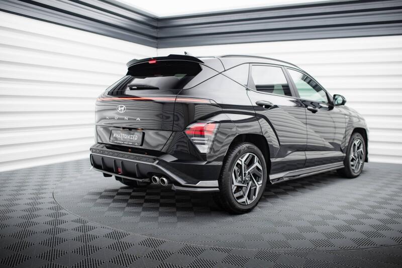 Maxton Design Heckdiffusor DTM Look für Hyundai Kona N-Line Mk2 Hochglanz schwarz