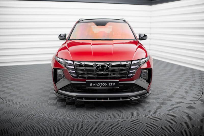 Maxton Design Frontlippe V.2 für Hyundai Tucson N-Line Mk4 Hochglanz schwarz