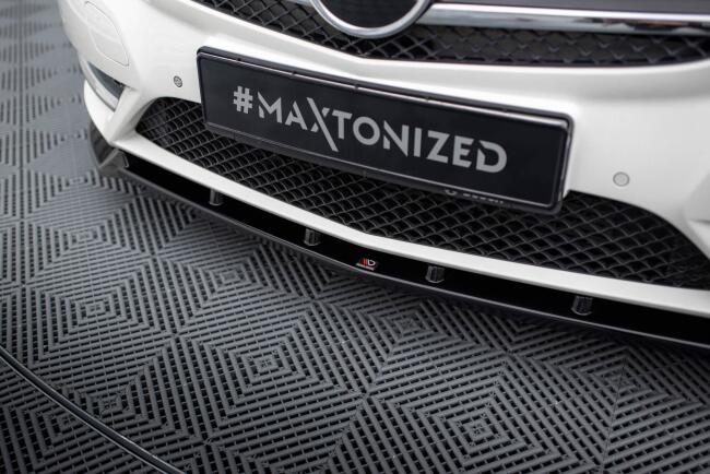 Maxton Design Frontlippe für Mercedes-Benz B W246 Hochglanz schwarz