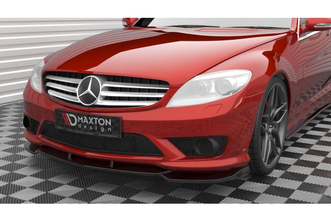 Maxton Design Frontlippe V.2 für Mercedes-Benz CL 63 AMG C216 Hochglanz schwarz