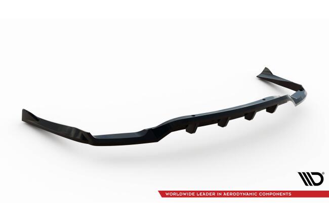 Maxton Design Mittlerer Heckdiffusor für Mercedes-Benz CLA C117 Facelift Hochglanz schwarz