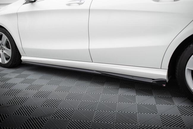 Maxton Design Seitenschweller für Mercedes-Benz CLA C117 Facelift Hochglanz schwarz
