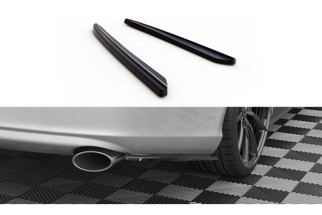 Maxton Design Diffusor Flaps für Mercedes-Benz CLS C219 Hochglanz schwarz