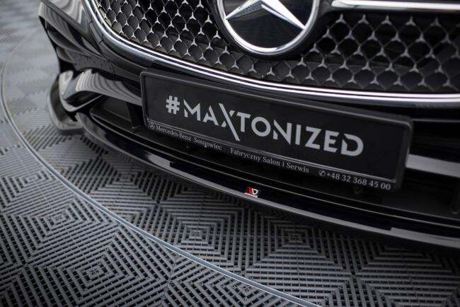 Maxton Design Frontlippe V.1 für Mercedes-Benz E AMG-Line W214 Hochglanz schwarz