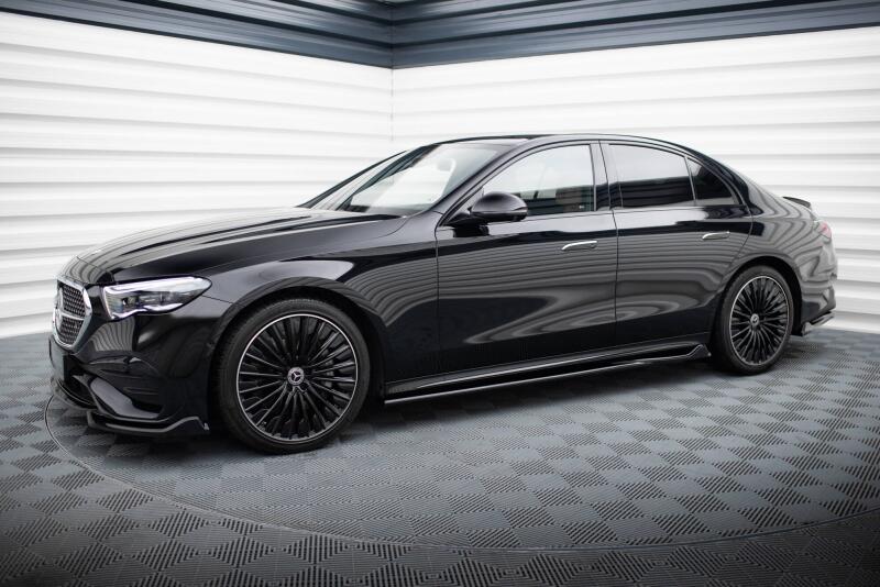 Maxton Design Seitenschweller für Mercedes-Benz E AMG-Line W214 Hochglanz schwarz