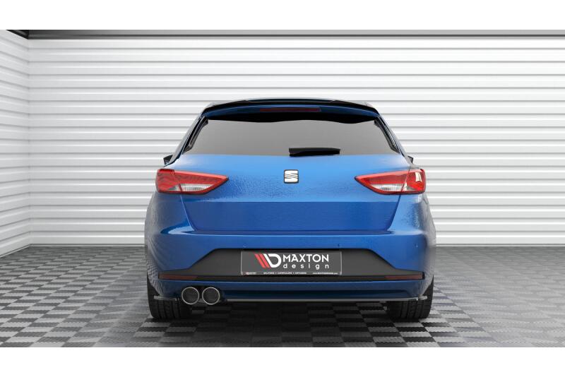 Maxton Design Diffusor Flaps V.3 für Seat Leon FR Sportstourer Mk3 Hochglanz schwarz