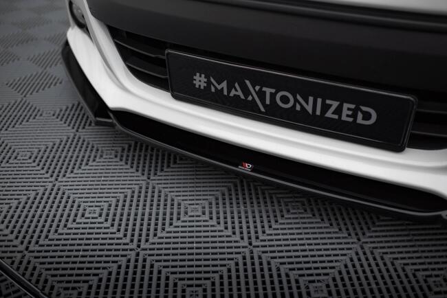 Maxton Design Frontlippe V.1 + Flaps für Subaru BRZ Hochglanz schwarz