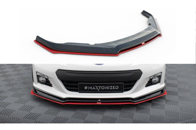 Maxton Design Frontlippe V.3 für Subaru BRZ rot