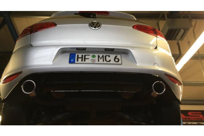 Sportauspuff Endschalldämpfer GTI Look für VW...