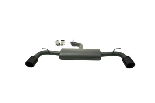 Sportauspuff Endschalldämpfer GTI Look für VW Golf 7 1.4 TSI 2012-2016 schwarze Endrohre 100mm