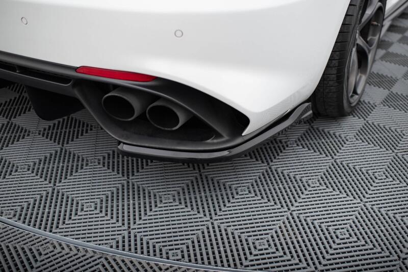 Maxton Design Diffusor Flaps für Alfa Romeo Giulia Quadrifoglio Hochglanz schwarz