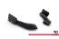 Maxton Design Diffusor Flaps für BMW 1er F20 M-Paket / M140i Facelift Hochglanz schwarz mit matten Flaps