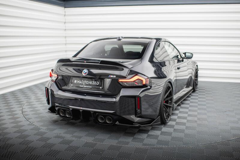 Maxton Design Diffusor Flaps V.6 für BMW M2 G87 Hochglanz schwarz