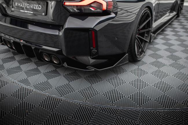 Maxton Design Diffusor Flaps für BMW M2 G87 Hochglanz schwarz