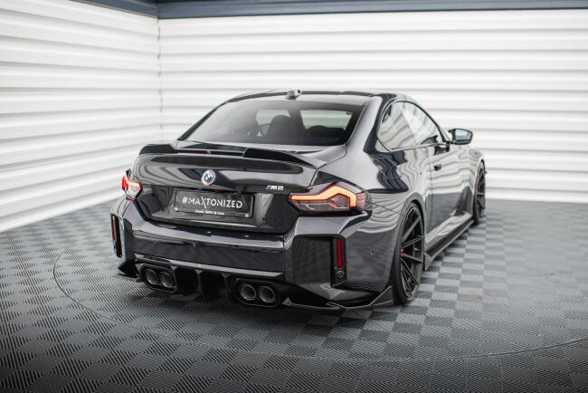 Maxton Design Diffusor Flaps V.6 für BMW M2 G87 Hochglanz schwarz
