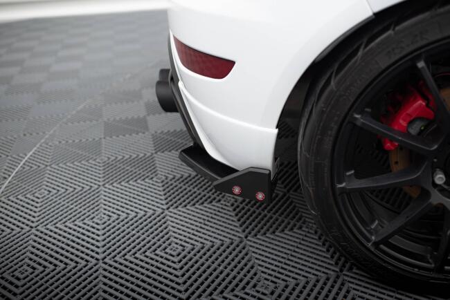 Maxton Design Diffusor Flaps mit Flaps V.3 für Ford Fiesta ST Mk7 Facelift schwarz matt