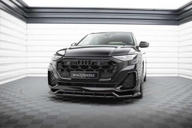 Maxton Design Frontlippe für Audi SQ8 Mk1 Facelift Hochglanz schwarz