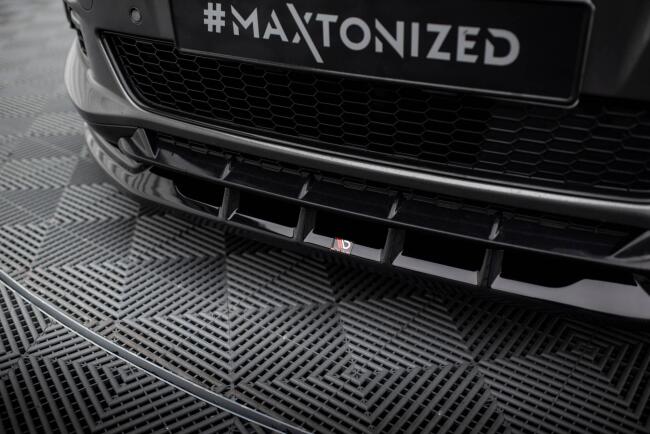 Maxton Design Frontlippe für Ford S-Max ST-Line Mk2 Hochglanz schwarz