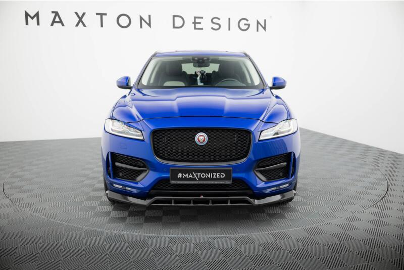 Maxton Design Frontlippe für Jaguar F-Pace R-Sport Mk1 Hochglanz schwarz