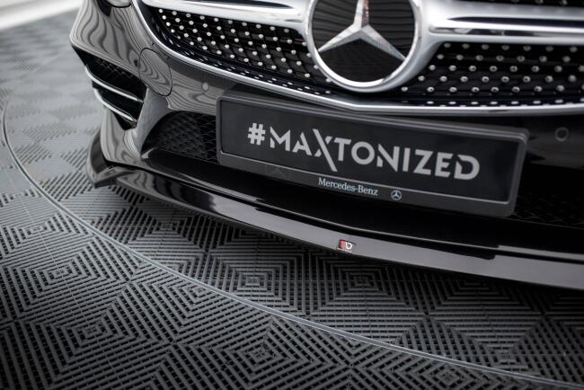 Maxton Design Frontlippe V.1 für Mercedes S Coupe AMG-Line C217 Facelift Hochglanz schwarz