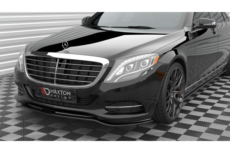Maxton Design Frontlippe V.1 für Mercedes S W222 Hochglanz schwarz