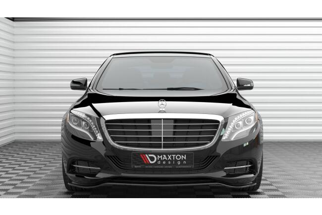 Maxton Design Frontlippe V.1 für Mercedes S W222 Hochglanz schwarz