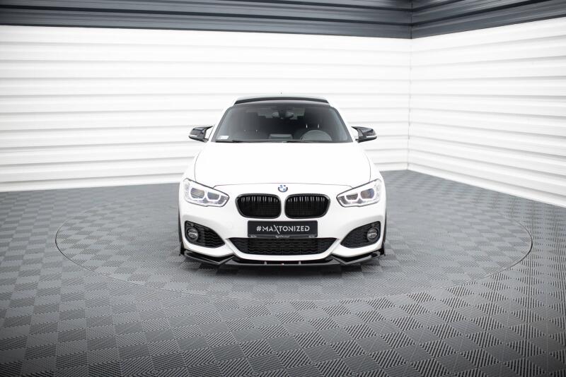 Maxton Design Frontlippe V.5 für BMW 1er F20 M-Paket / M140i Facelift Hochglanz schwarz