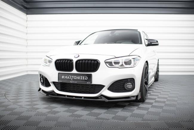 Maxton Design Frontlippe V.4 mit Flaps für BMW 1er...