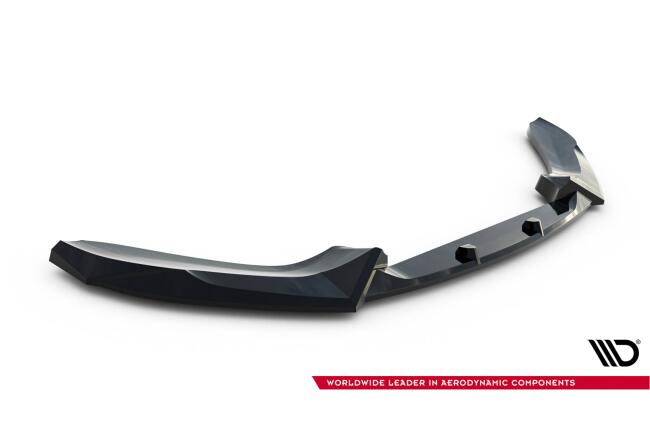 Maxton Design Frontlippe V.4 für BMW 1er F20 M-Paket / M140i Facelift Hochglanz schwarz