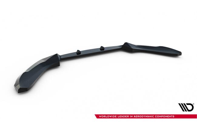 Maxton Design Frontlippe V.4 für BMW 1er F20 M-Paket / M140i Facelift Hochglanz schwarz