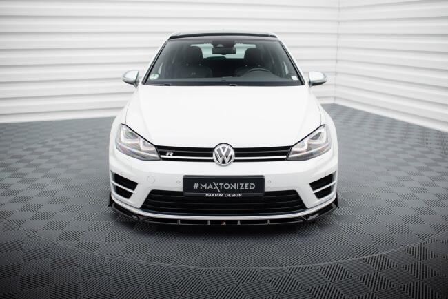 Maxton Design Frontlippe V.5 + Flaps für VW Golf 7 R...