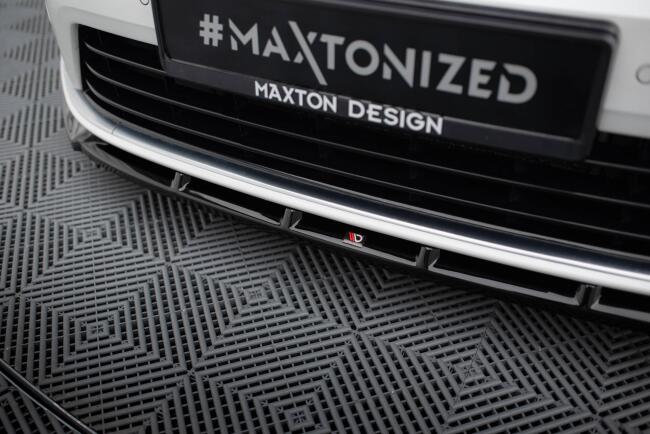 Maxton Design Frontlippe V.5 für VW Golf 7 R Hochglanz schwarz