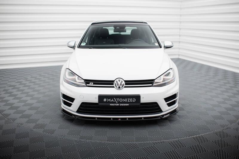 Maxton Design Frontlippe V.5 für VW Golf 7 R Hochglanz schwarz