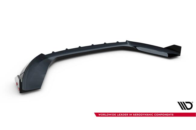 Maxton Design Frontlippe V.6 mit Flaps für Ford Fiesta ST Mk7 Facelift Hochglanz schwarz