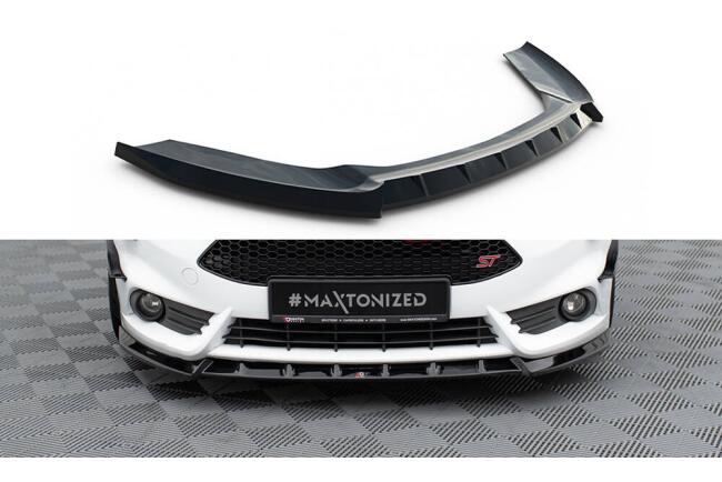 Maxton Design Frontlippe V.6 für Ford Fiesta ST Mk7 Facelift Hochglanz schwarz