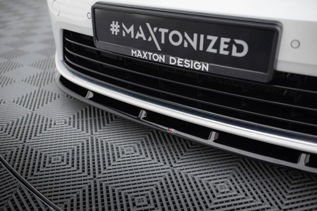 Maxton Design Frontlippe V.6 für VW Golf 7 R Hochglanz schwarz