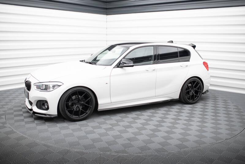 Maxton Design Seitenschweller für BMW 1er F20 M-Paket / M140i Facelift Hochglanz schwarz