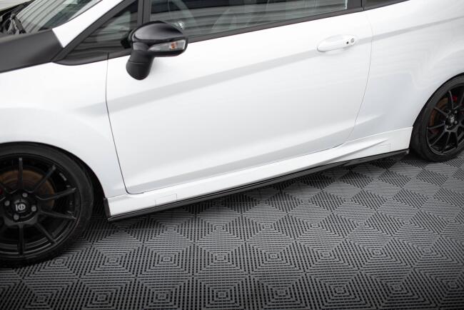 Maxton Design Seitenschweller für Ford Fiesta ST / ST-Line Mk7 Hochglanz schwarz