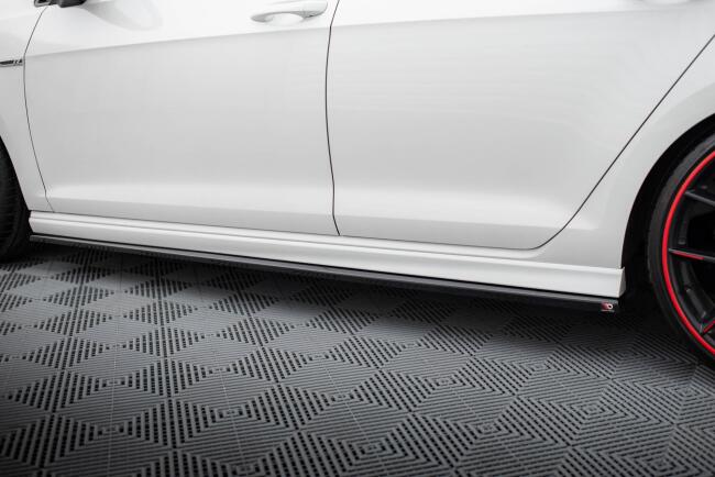 Maxton Design Seitenschweller (Paar) V.3 für VW Golf 7 R Hochglanz schwarz