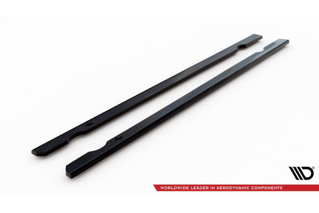 Maxton Design Seitenschweller (Paar) V.3 für VW Golf 7 R Hochglanz schwarz