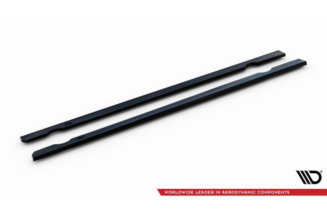 Maxton Design Seitenschweller (Paar) V.3 für VW Golf 7 R Hochglanz schwarz