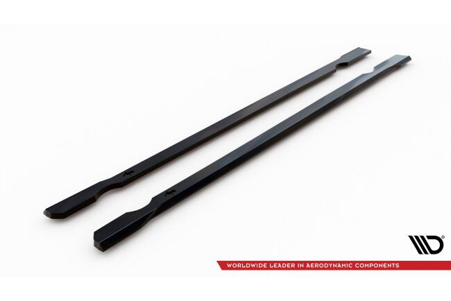 Maxton Design Seitenschweller (Paar) V.4 für VW Golf 7 R Hochglanz schwarz
