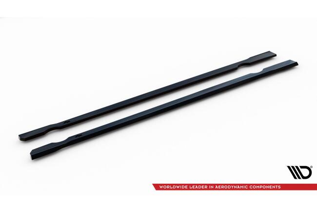Maxton Design Seitenschweller (Paar) V.4 für VW Golf 7 R Hochglanz schwarz