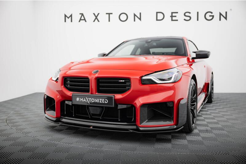 Maxton Design Frontlippe für BMW M2 M-Performance G87 Hochglanz schwarz