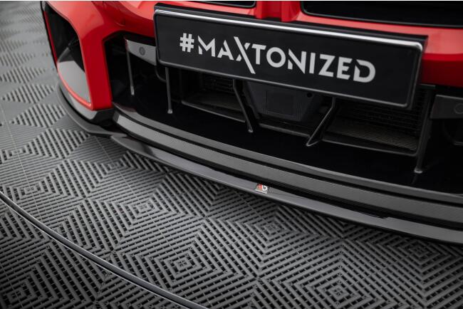 Maxton Design Frontlippe für BMW M2 G87 Hochglanz schwarz