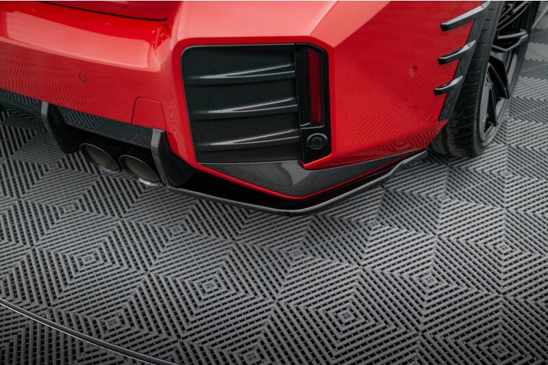 Maxton Design Diffusor Flaps für BMW M2 M-Performance G87 Hochglanz schwarz