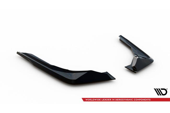 Maxton Design Diffusor Flaps für BMW M2 M-Performance G87 Hochglanz schwarz