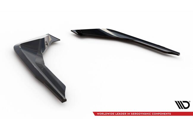 Maxton Design Diffusor Flaps für BMW M2 M-Performance G87 Hochglanz schwarz